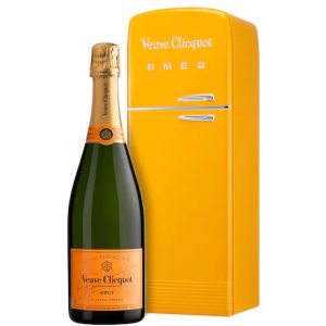Veuve Clicquot Brut Champagne with the Fridge by SMEG Gift Box 