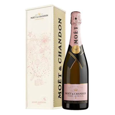 Moet & Chandon Rose Imperial Brut Champagne w/Metal Box